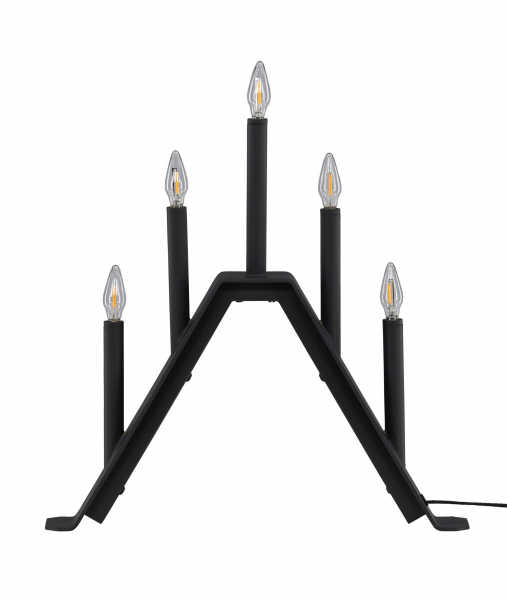 Adventskandelaar 'Norrlund' - Zwart