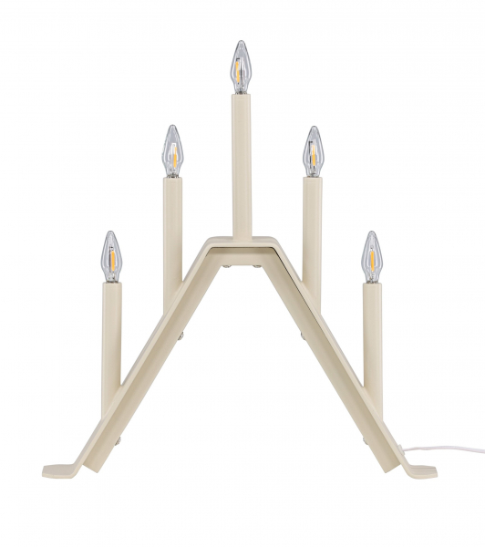 Adventskandelaar 'Norrlund' - Beige