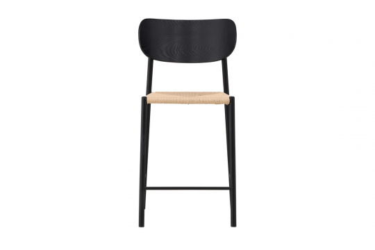 Barkruk 'Polly' - Zwart/Beige