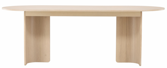 Eettafel 'Tranemo' Ovaal 220x100x75cm - Wit