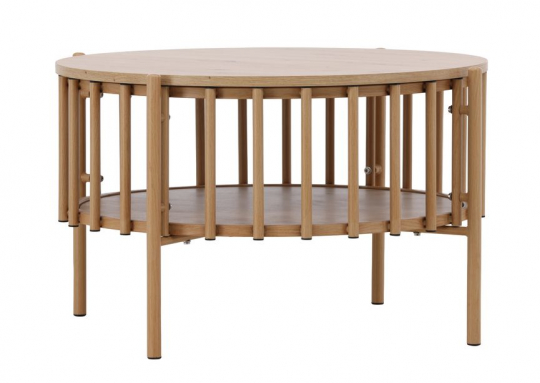 Salontafel 'Runvik' Rond 80cm - Natuurlijk