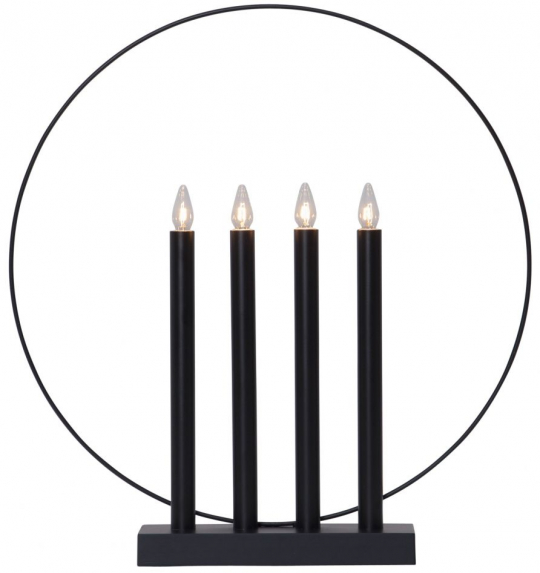Adventskandelaar 'Glory' - Zwart
