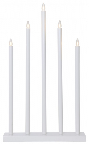Adventskandelaar 'Holy' 5 Lampen - Wit