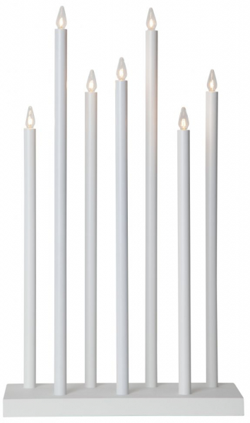 Adventskandelaar 'Holy' 7 Lampen - Wit