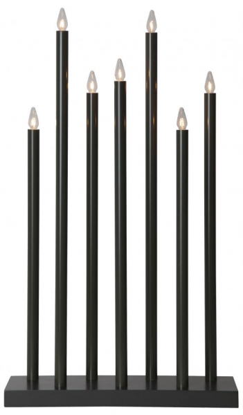 Adventskandelaar 'Holy' 7 Lampen - Zwart