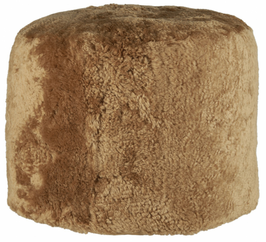 Zitpoef 'Lamb fur' - Bruin
