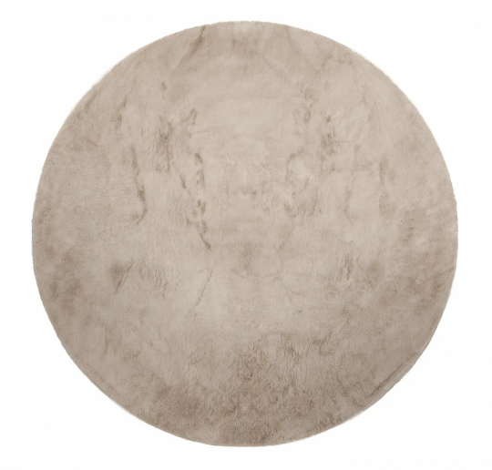 Ronde tapijt 'Aranga Super Soft Fur' 240cm - Bruin