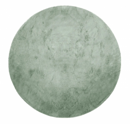 Ronde tapijt 'Aranga Super Soft Fur' 120cm - Groen