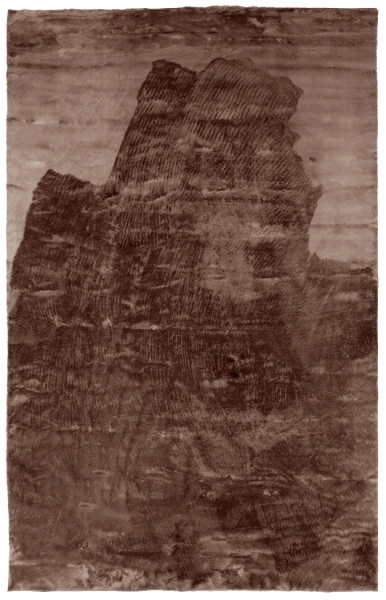 Vloerkleed 'Aranga Super Soft' 80x250cm - Donkerbruin