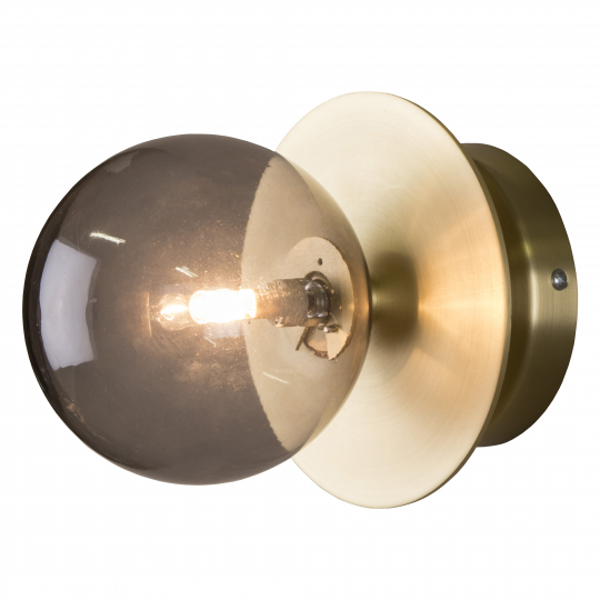 Wandlamp 'Art Deco' - Rookkleurig