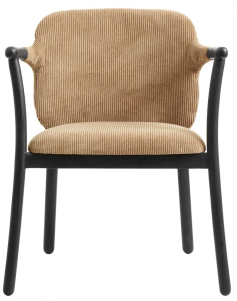 Stoel 'Esrum' - Zwart/Beige