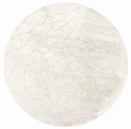 Rond tapijt 'Cora' 120cm - Wit