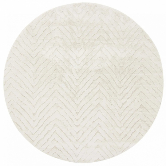 Rond tapijt 'Wren' 120cm - Wit