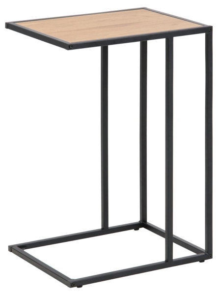 Bijzettafel 'Hydra' 43cm - Natuur/Zwart