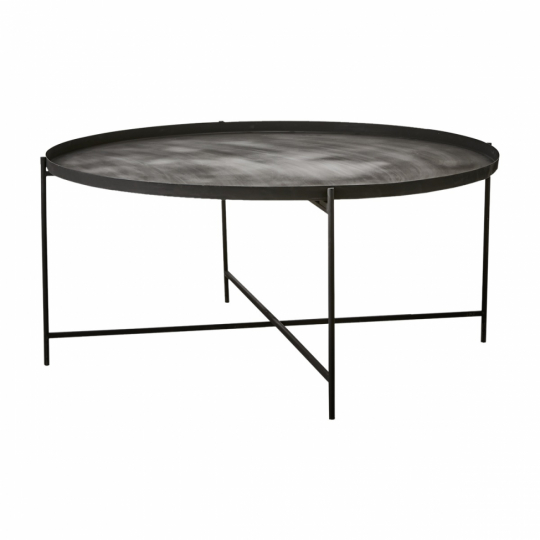 Salontafel 'Thomas' - Zwart/ijzer