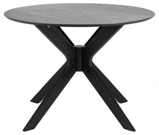 Eettafel 'Kotor' Rond 105cm- Zwart