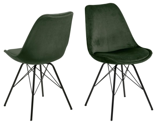 Stoel 'Eris' - Groen/Zwart