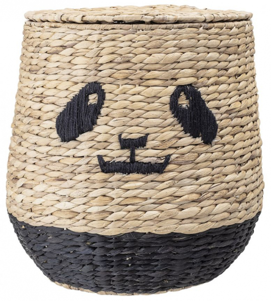 Mand 'Panda' - Natuur/Zwart