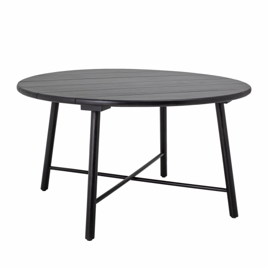 Eettafel 'Lope' 140cm Rond - Zwart