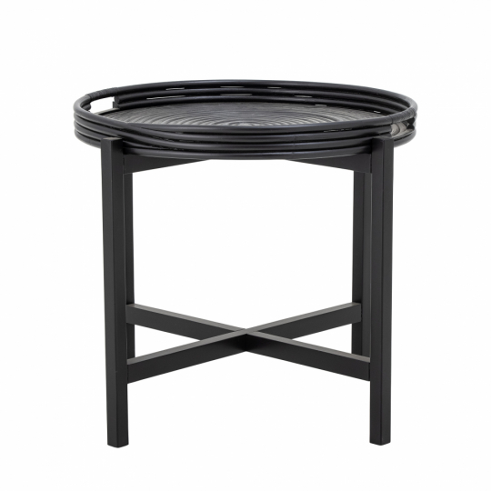 Salontafel 'Milli' - Zwart/Riet