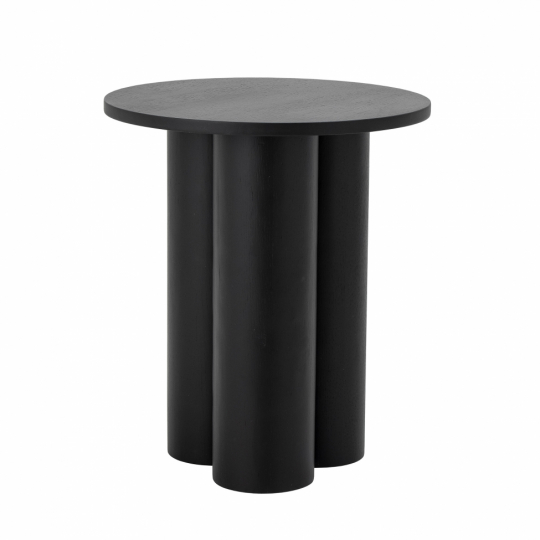 Bijzettafel 'Aio' 45cm Rond - Zwart