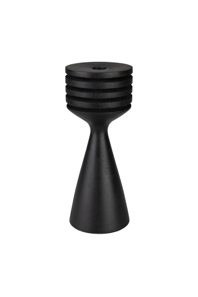 Kaarsenhouder 'Hoover' - Zwart