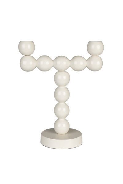Kaarsenhouder 'Bubbles' - Beige 2