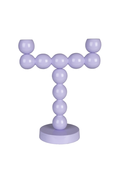 Kaarsenhouder 'Bubbles' - Paars 2