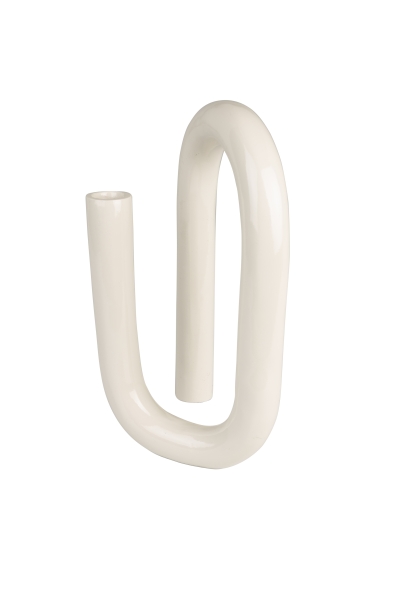 Kaarsenhouder 'Tubo' - Beige L