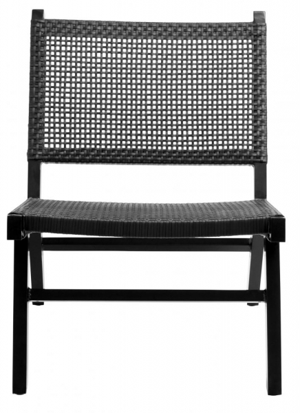 Loungestoel 'Vasai' - Zwart