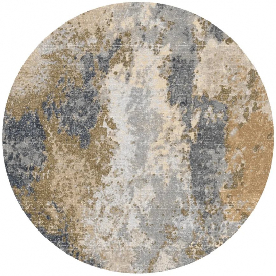 Ronde tapijt 'Travale' 180cm - Grijs/Multi