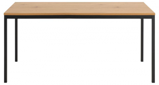 Eettafel 'Porto Cervo' - Zwart/Natuur