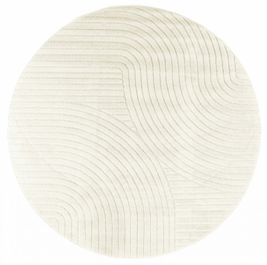 Ronde Tapijt 'Devon' 280cm - Crème