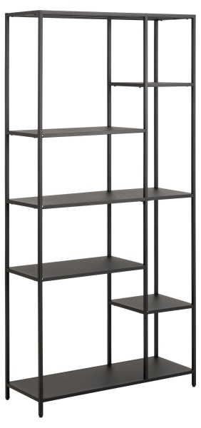 Boekenkast 'Newcastle' 165cm - Zwart