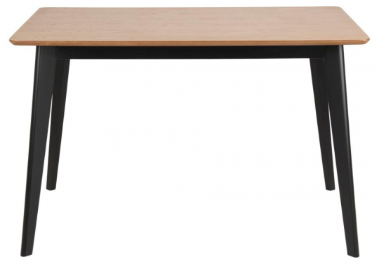 Eettafel 'Varberg' - Zwart/Natuur