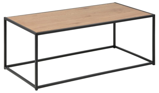 Salontafel 'Hydra' 100cm - Natuur/Zwart