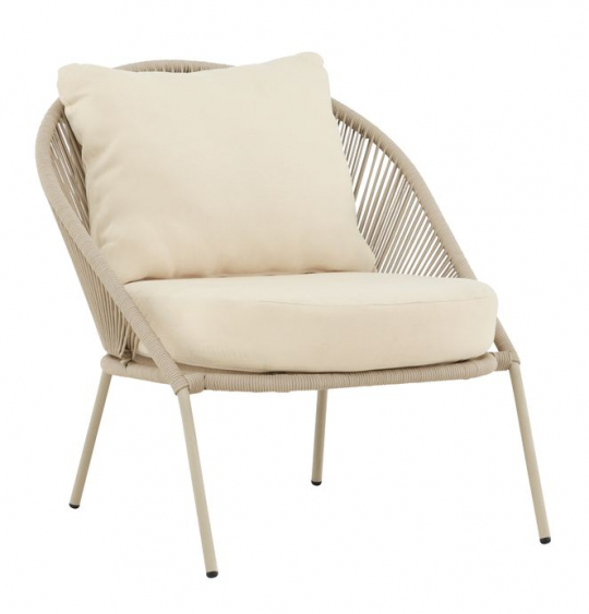 Loungestoel 'Luna' - Beige