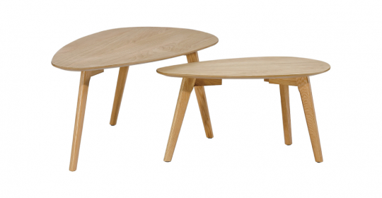 Salontafel 'San Fran' 2 delen - Eik