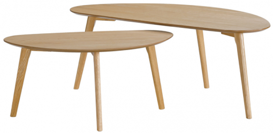 Salontafel 'Nagano' 2 delen - Eik