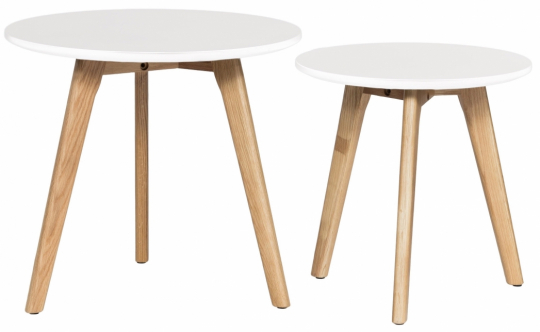 Salontafel 'Lycke' 2 delen - Wit