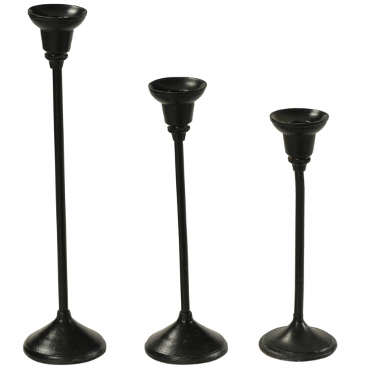 3-pack Kaarsenhouders 'Tres' - Vintage/IJzer