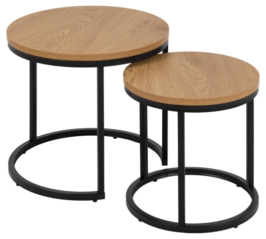 Salontafel 'Spiro' - Natuur/Zwart