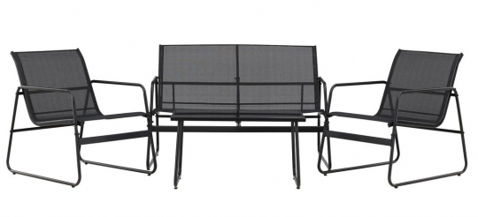 Loungeset 'Ravena' - Zwart