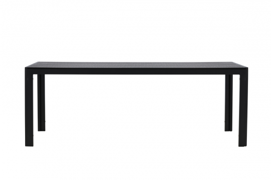 Eettafel 'Mirko' 205x74cm - Zwart