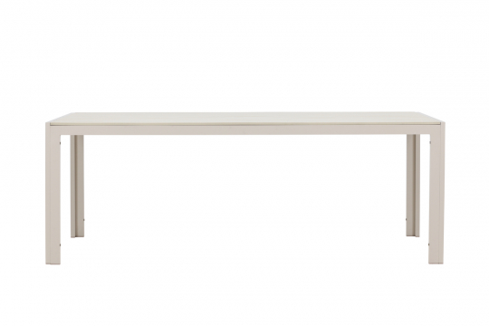 Eettafel 'Mirko' 205x74cm - Beige