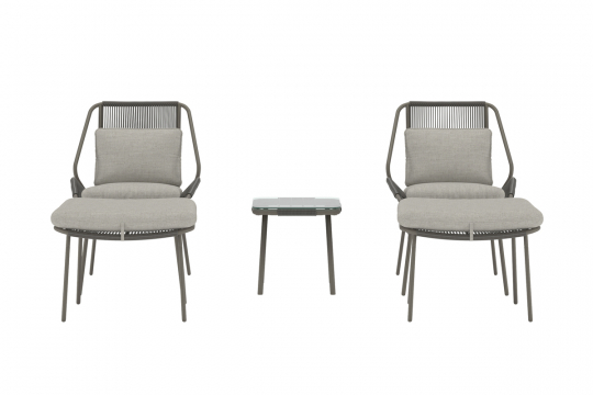 'Zakynthos' loungeset – bruin