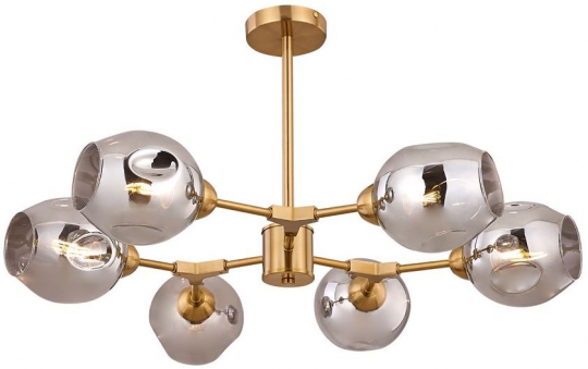 Hanglamp 'Bright' X5 - Smokey
