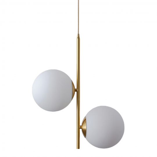 Plafondlamp 'Creme Satin' - Messing