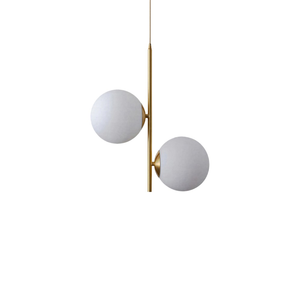 Plafondlamp 'Creme Satin' - Messing
