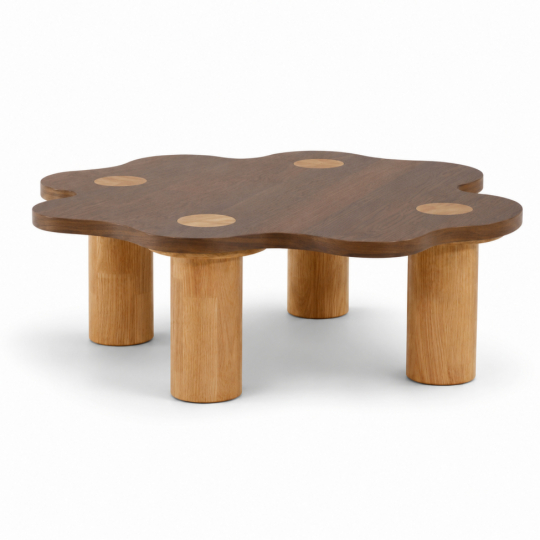 Salontafel 'Livora' 107x98cm - Walnoot